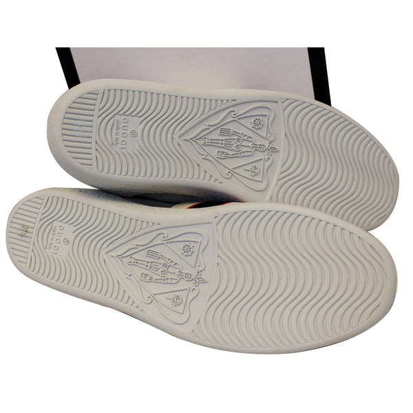 GUCCI Stripe Leather Sneaker White Size US 7-US
