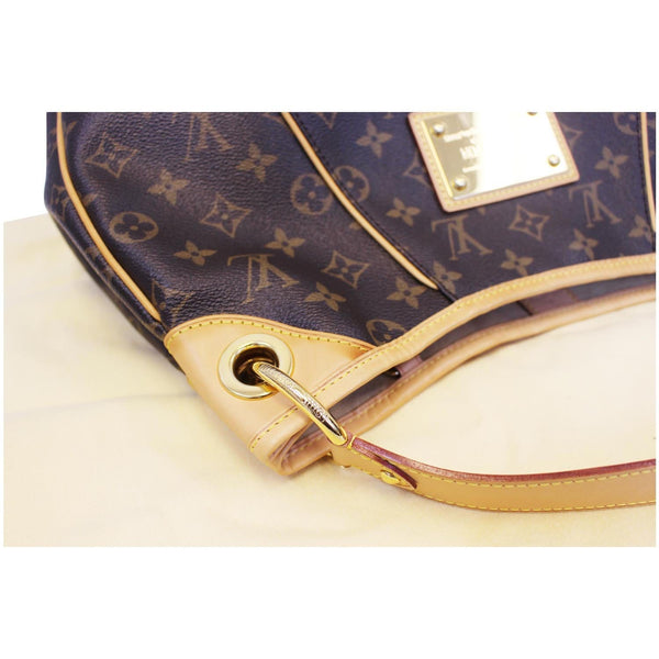 LOUIS VUITTON Galliera PM Monogram Canvas Shoulder Handbag Brown