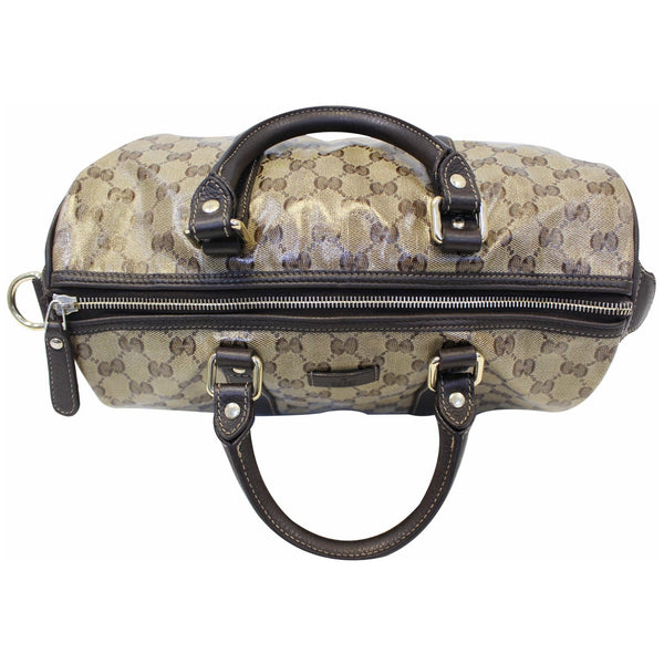 GUCCI Crystal Coated GG Guccissima Boston Bag 265697 Beige-US