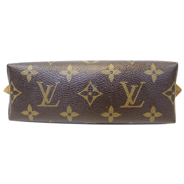 LOUIS VUITTON Pochette Monogram Canvas Cosmetic Pouch Brown