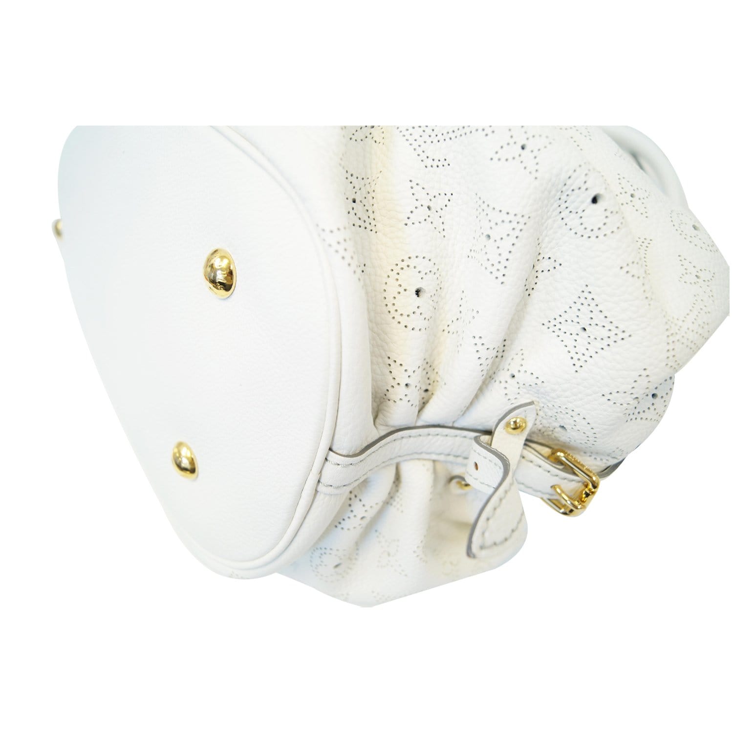 Louis Vuitton Mahina Mulia Hand Crossbody Shoulder Bag Pochette White M58483