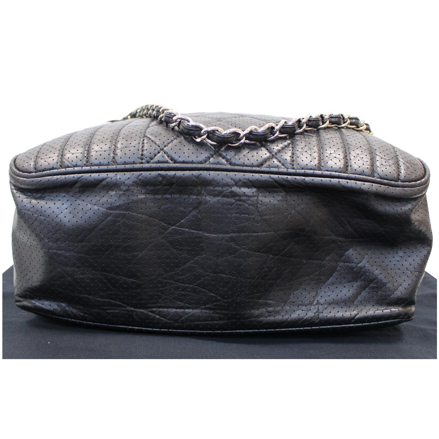 PRICE REDUCED! AUTHENTIC Chanel Black Leather Bubble Quilted Bowler Bag