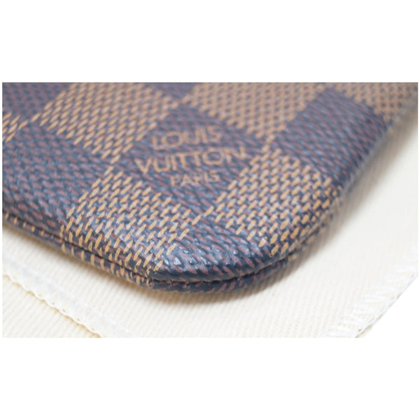 LOUIS VUITTON Key Coin Pouch Damier Ebene Brown-US