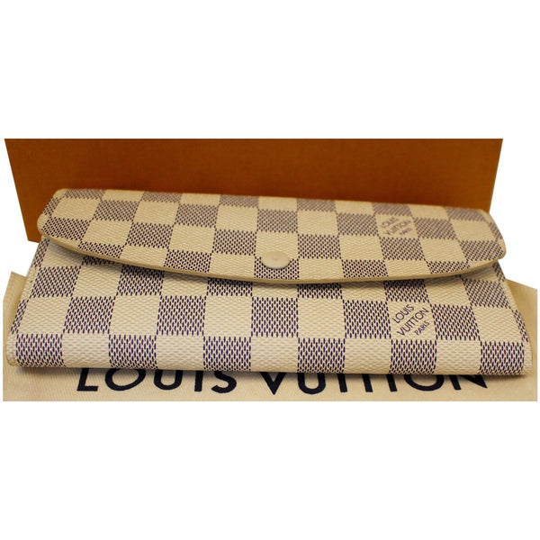 Louis Vuitton Emilie Wallet Damier Azur for women