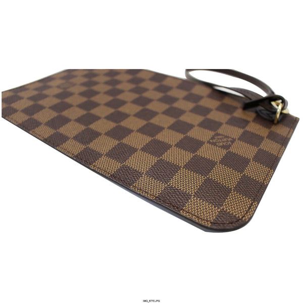 LOUIS VUITTON Pochette Wristlet Pouch Damier Ebene Neverfull MM-US