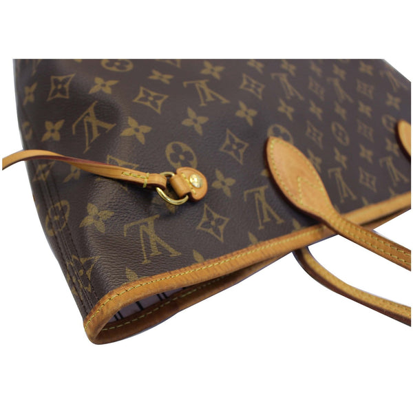 LOUIS VUITTON Neverfull MM Monogram Canvas Tote Shoulder Bag Brown