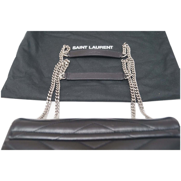 SAINT LAURENT Matelasse Loulou Monogram Calfskin Shoulder Bag Black-US