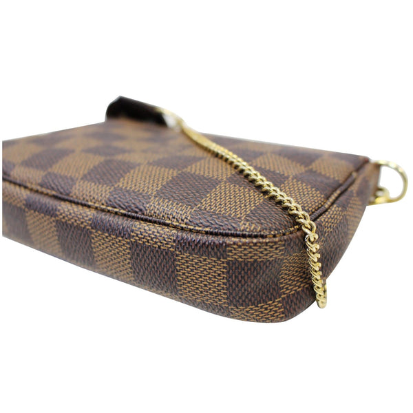 LOUIS VUITTON Mini Pochette Damier Ebene Accessoires Pouch-US