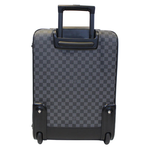 LOUIS VUITTON Pegase 55 Damier Graphite Business Suitcase Travel Bag Black