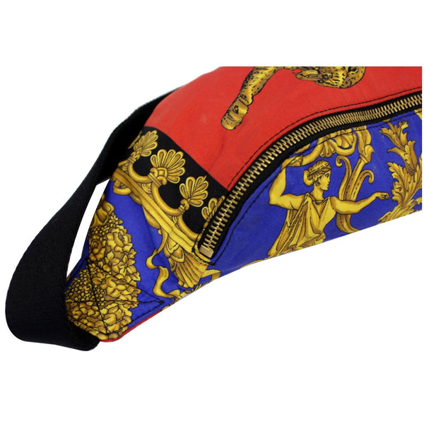 VERSACE Baroque and Leopard-Print Satin Belt Bag Multicolor-US