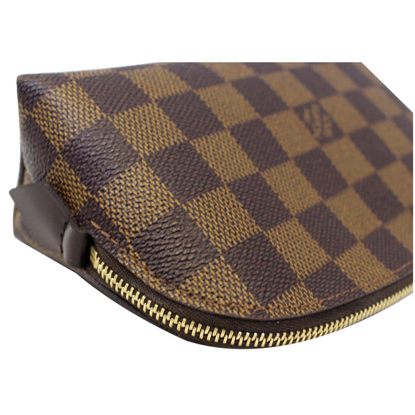 LOUIS VUITTON Damier Ebene Cosmetic Pouch Brown