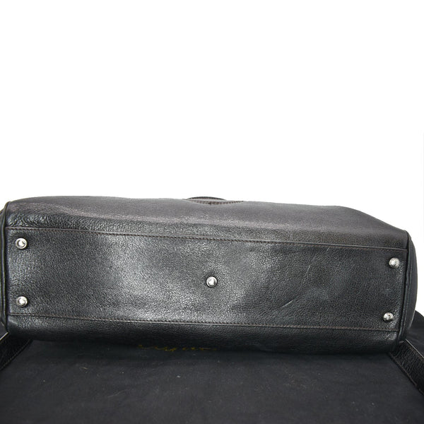 CARTIER Marcello de Cartier Leather Large Shoulder Bag Black