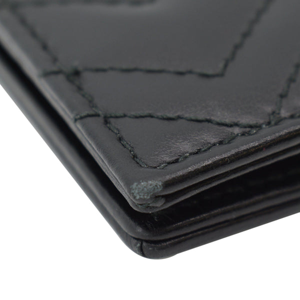 GUCCI Marmont GG Leather Card Case Wallet Black | DDH