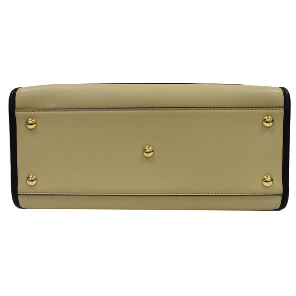 FENDI Runaway Medium Leather Tote Bag Beige