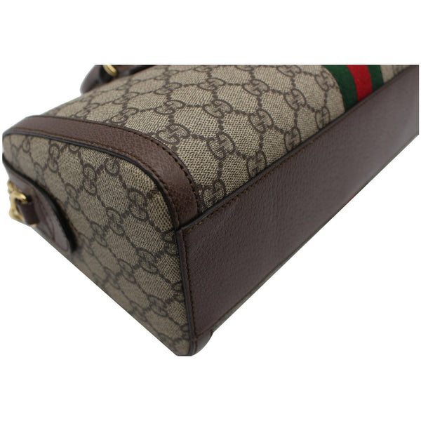 GUCCI Ophidia GG Canvas Medium Top Handle Shoulder Bag Beige 524532