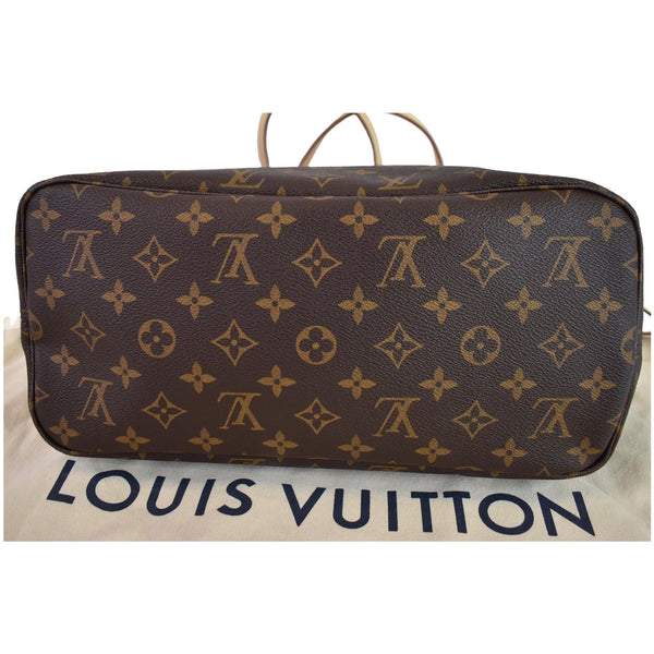LOUIS VUITTON Neverfull MM Monogram Canvas Shoulder Bag Brown