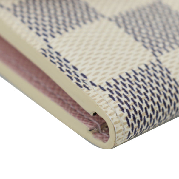 LOUIS VUITTON Sarah Damier Azur Wallet White