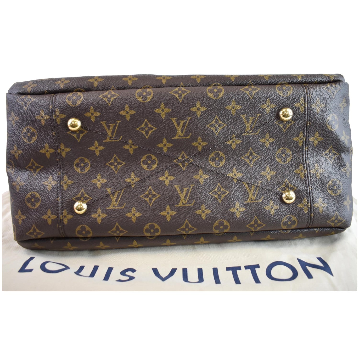 Auth Louis Vuitton Monogram ARTSY MM Shoulder Tote Bag 8K120050