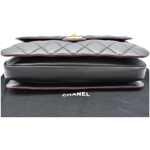 CHANEL Perfect Edge Large Quilted Leather Shoulder Bag Black