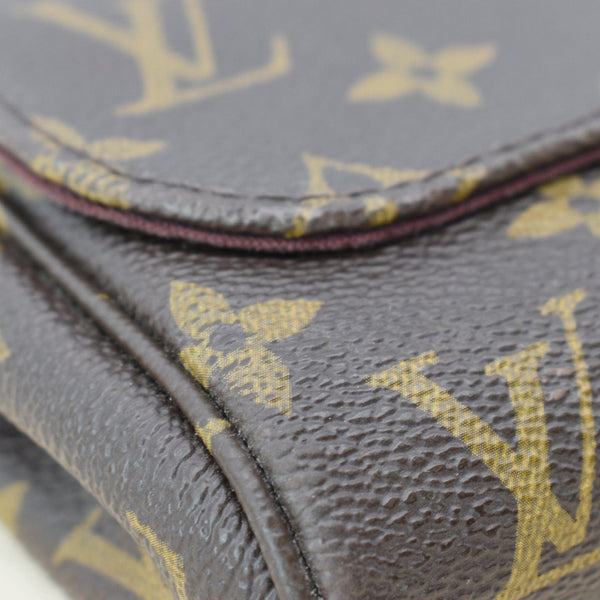 LOUIS VUITTON Favorite PM Monogram Canvas Crossbody Bag Brown