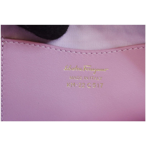 SALVATORE FERRAGAMO Vara Twinkle Wristlet Pouch Pink