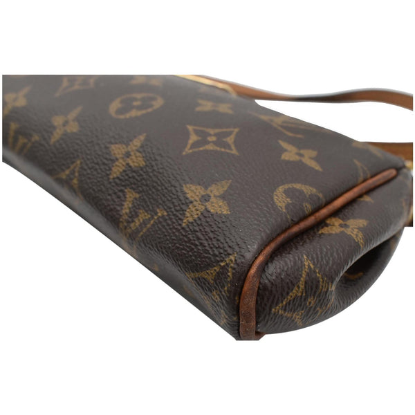LOUIS VUITTON Pochette Eva Monogram Canvas Crossbody Bag Brown