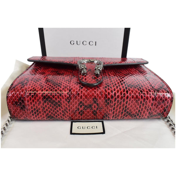 Gucci Dionysus Mini Python Leather Wallet front side