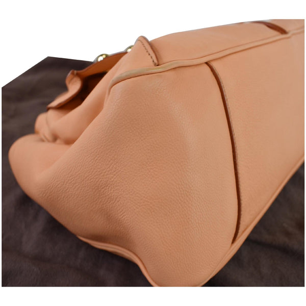 Celine Blossom Leather Satchel Tote corner view