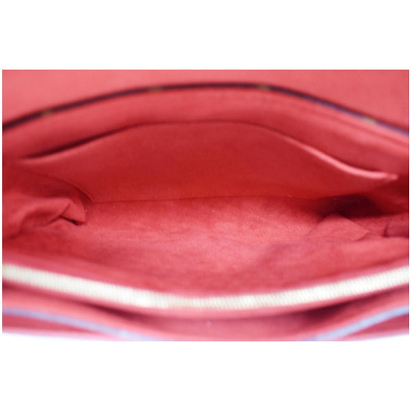 LOUIS VUITTON Pallas Chain Monogram Canvas Crossbody Bag Brown