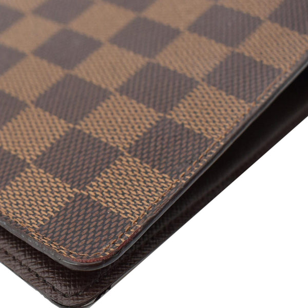 LOUIS VUITTON Agenda MM Damier Ebene Planner Cover Brown