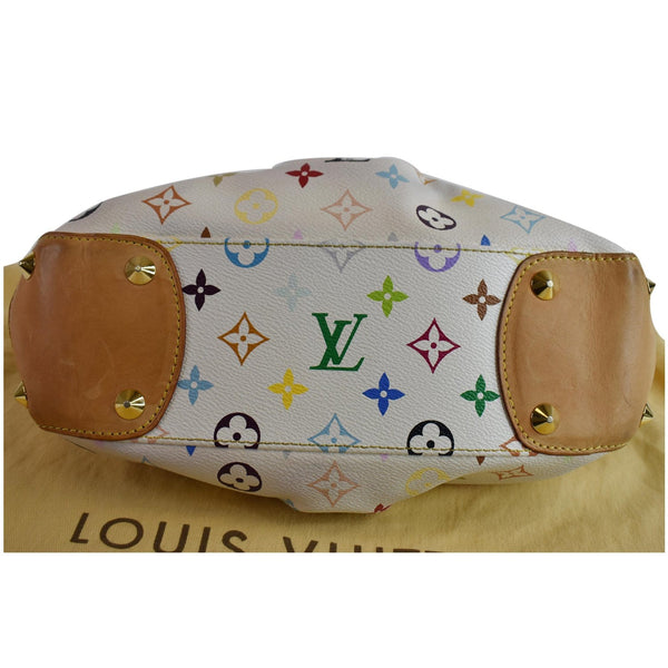 Louis Vuitton Judy MM Canvas Bottom Bag white