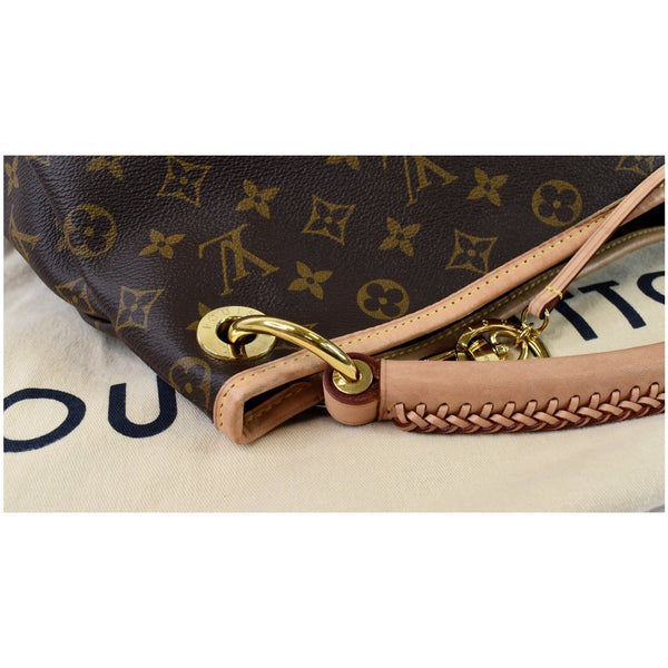 LOUIS VUITTON Artsy MM Monogram Canvas Shoulder Bag Brown
