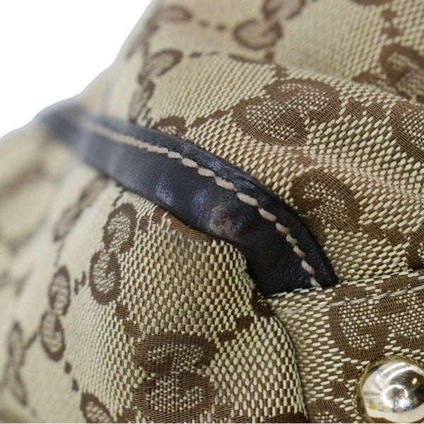 GUCCI D Ring GG Canvas Tote Bag Beige | D. Designer Handbags