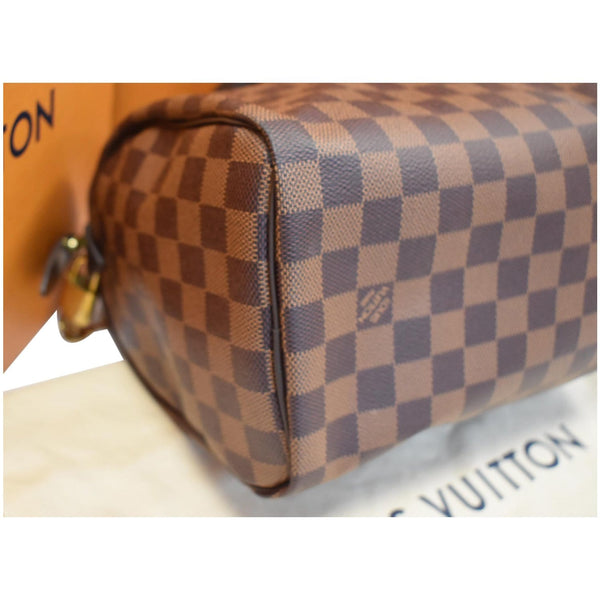 LOUIS VUITTON Speedy 25 Damier Ebene Satchel Bag Brown