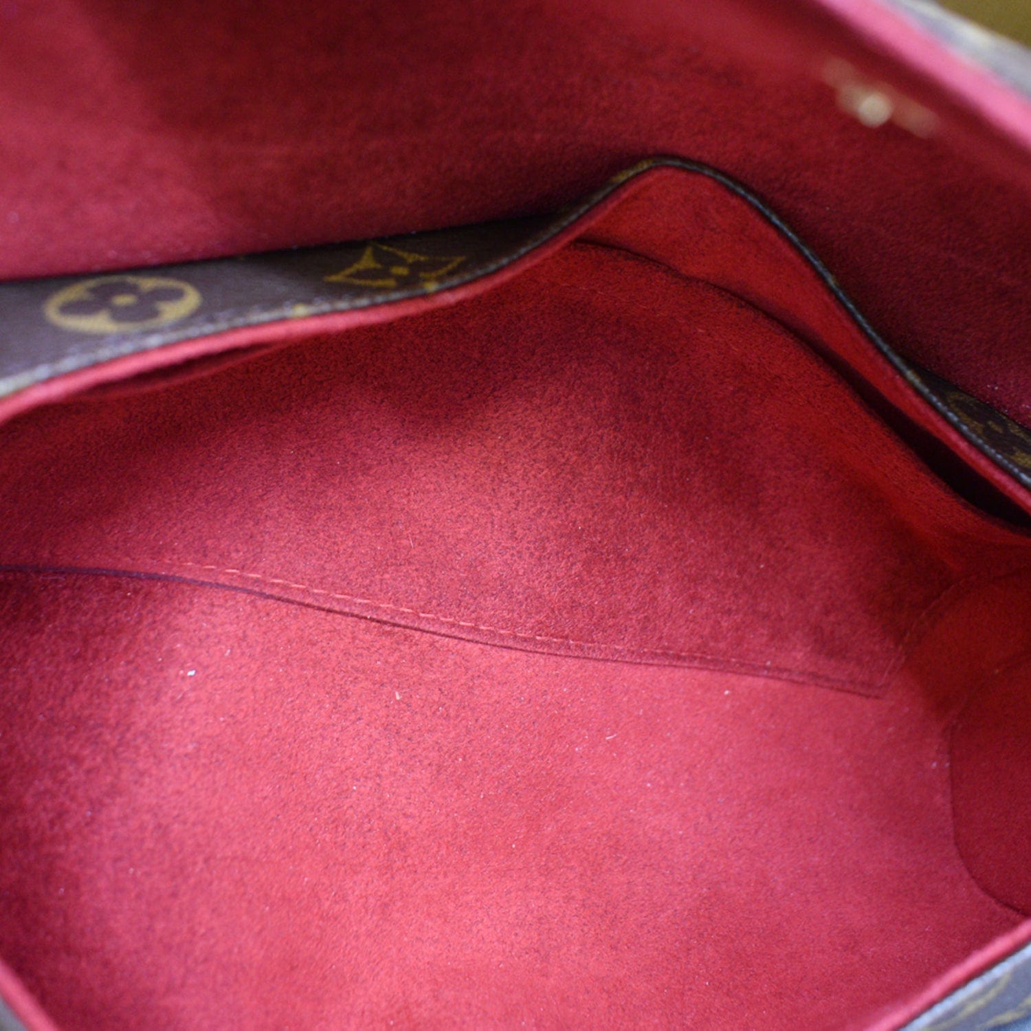 Sonatine fabric handbag Louis Vuitton Brown in Cloth - 35371800