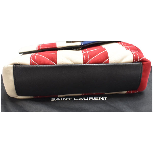 YVES SAINT LAURENT Medium American Flag College Flap Bag Multicolor