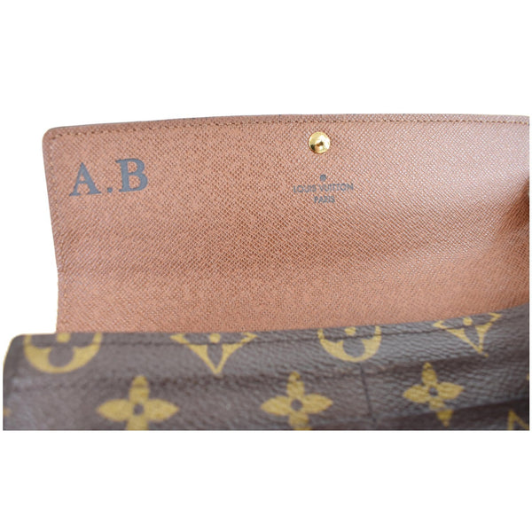 LOUIS VUITTON Monogram Canvas Sarah Wallet Brown