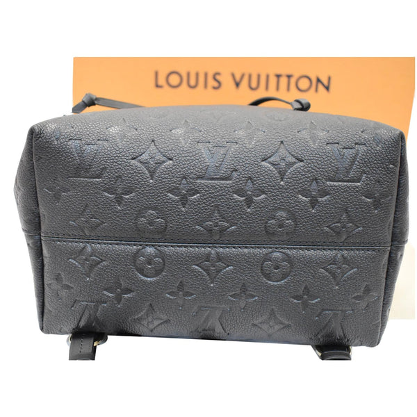 Louis Vuitton Montsouris Empreinte Leather Backpack Bag - base with logos