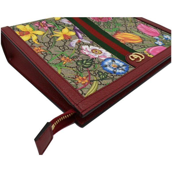 Gucci Ophidia GG Floral Canvas Pouch Bag - multicolor