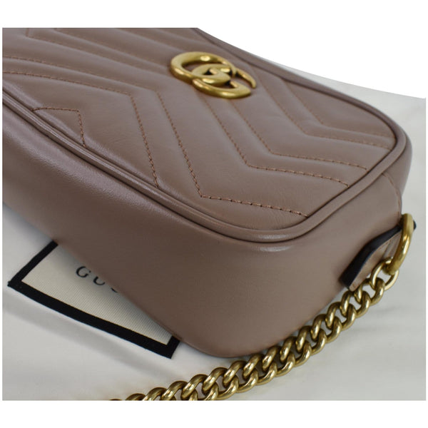 Gucci GG Marmont Matelasse Mini Leather Satchel Bag 