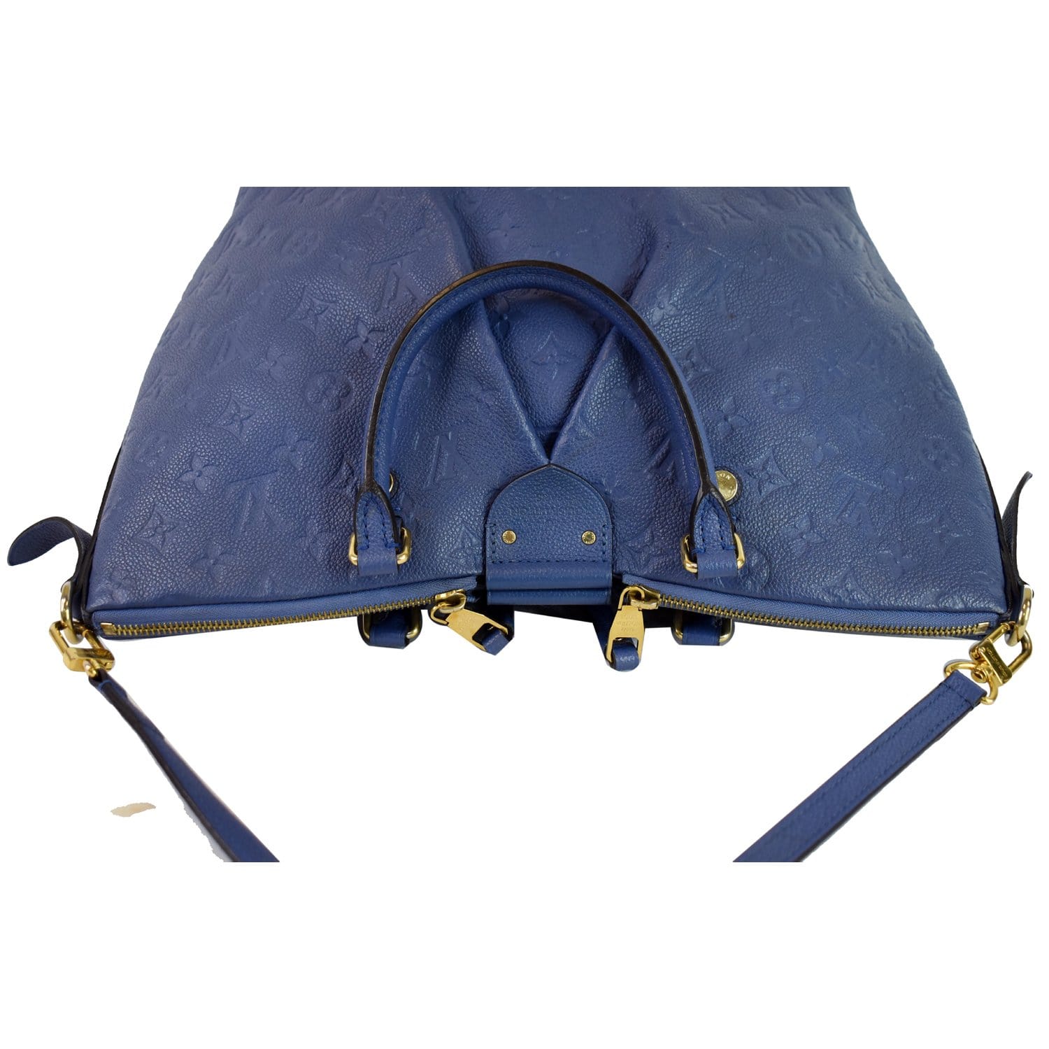 Louis Vuitton Blue Monogram Empreinte Leather Key Pouch – Italy