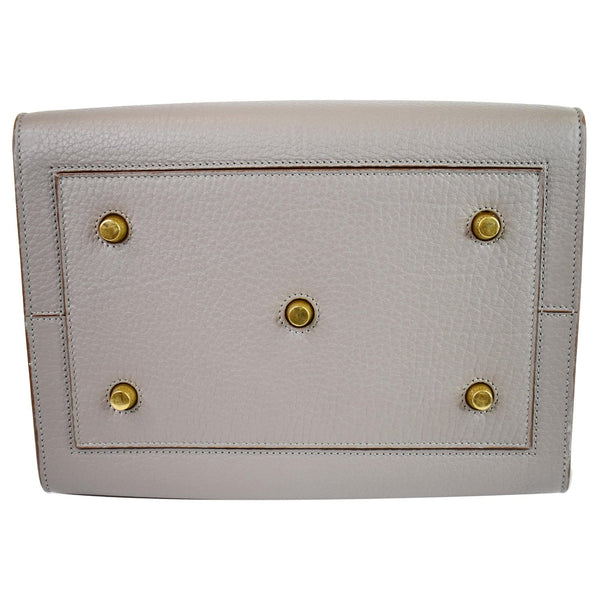 CELINE Tie Knot Mini Leather Tote Bag Grey