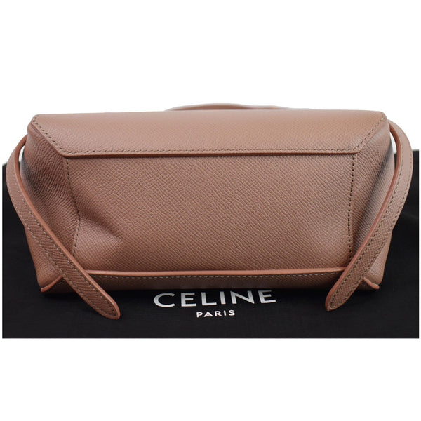 CELINE Nano Belt Grained Calfskin 2Way Shoulder Bag Light Pink