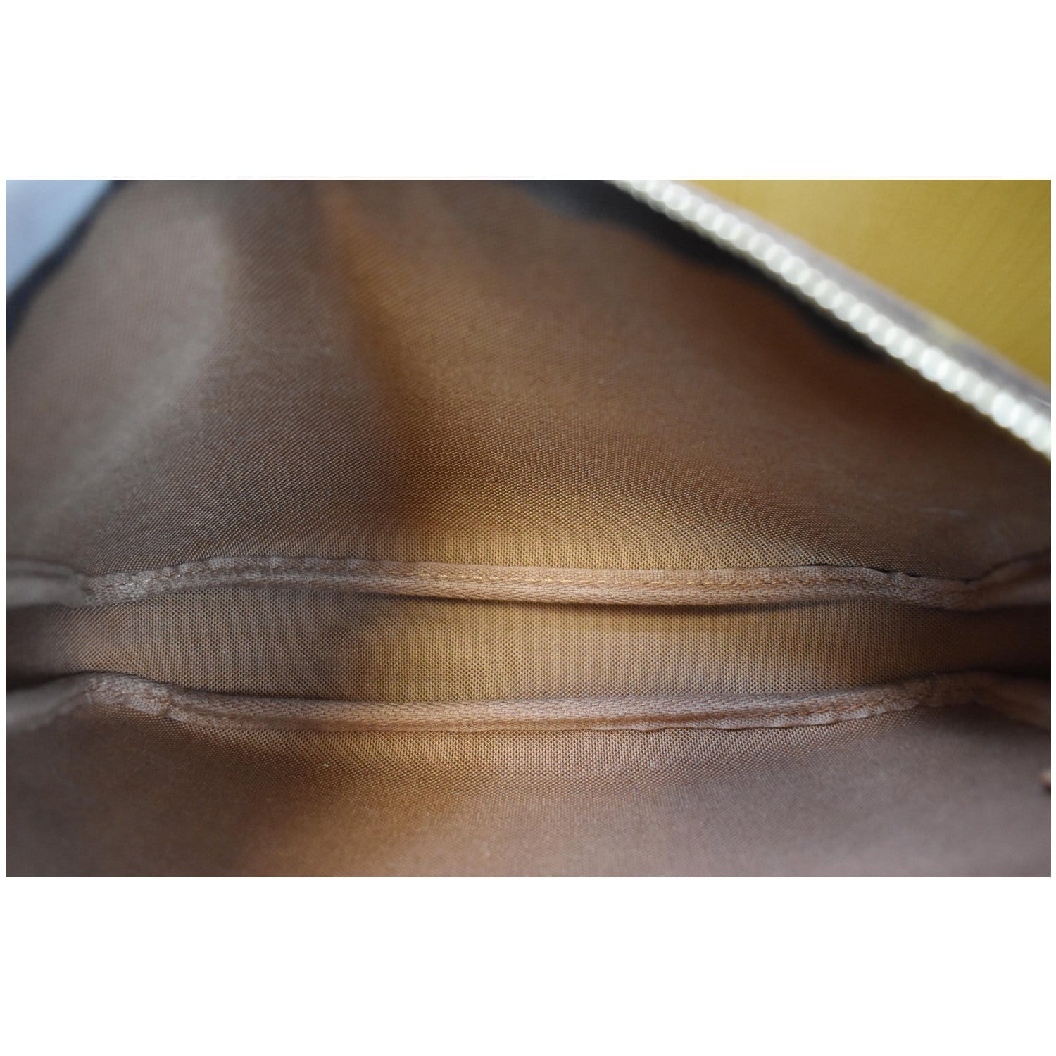 Pochette accessoire leather handbag Louis Vuitton Brown in Leather -  30546894