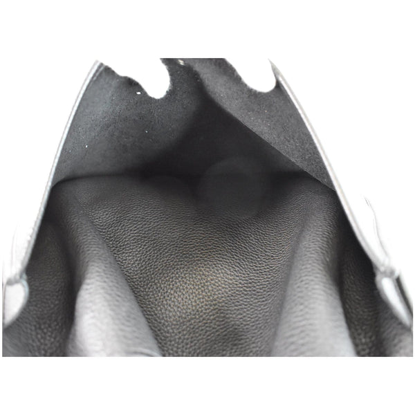 HERMES Evelyne TGM III Clemence Leather Crossbody Bag Black