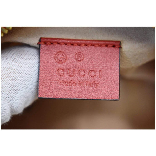 GUCCI Mini Blooms GG Supreme Canvas Top Handle Crossbody Bag Red 546312