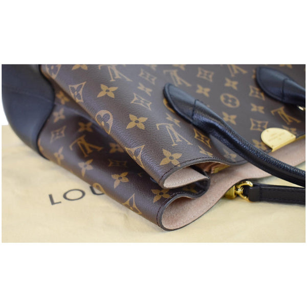 LOUIS VUITTON Flandrin Monogram Canvas Tote Shoulder Bag Brown