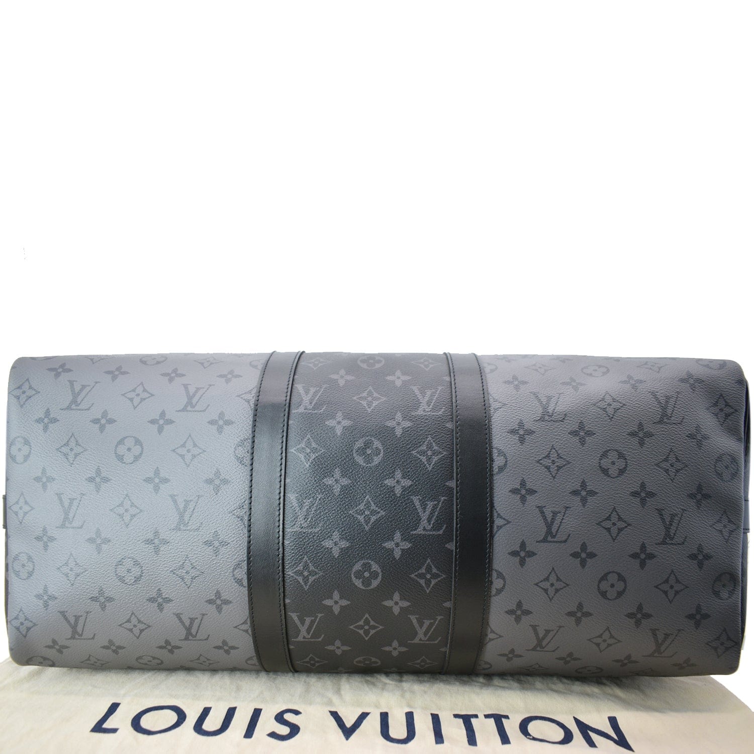 LOUIS VUITTON Keepall 50 Travel Bag Monogram Eclipse M45392 RARE - Black  & Gray