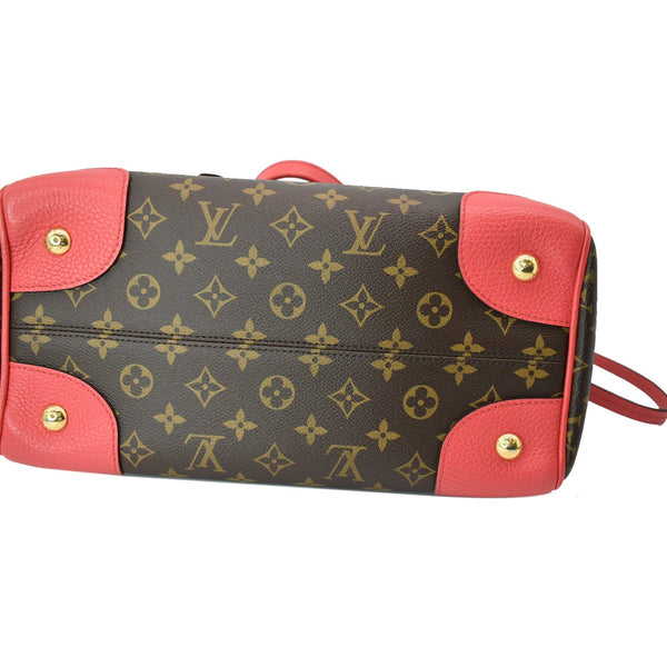 LOUIS VUITTON Retiro NM Monogram Canvas 2Way Shoulder Bag Red