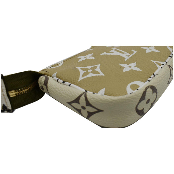 LOUIS VUITTON Micro Pochette Monogram Giant Canvas Accessories Pouch Khaki Green